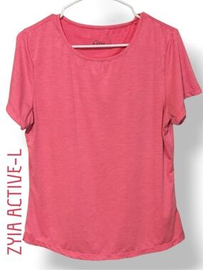 🌼Zyia Active Women’s Coral Pink Short Sleeve Performance Tee